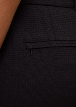 Tapered waffle trousers
