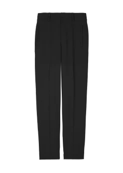 Tapered waffle trousers