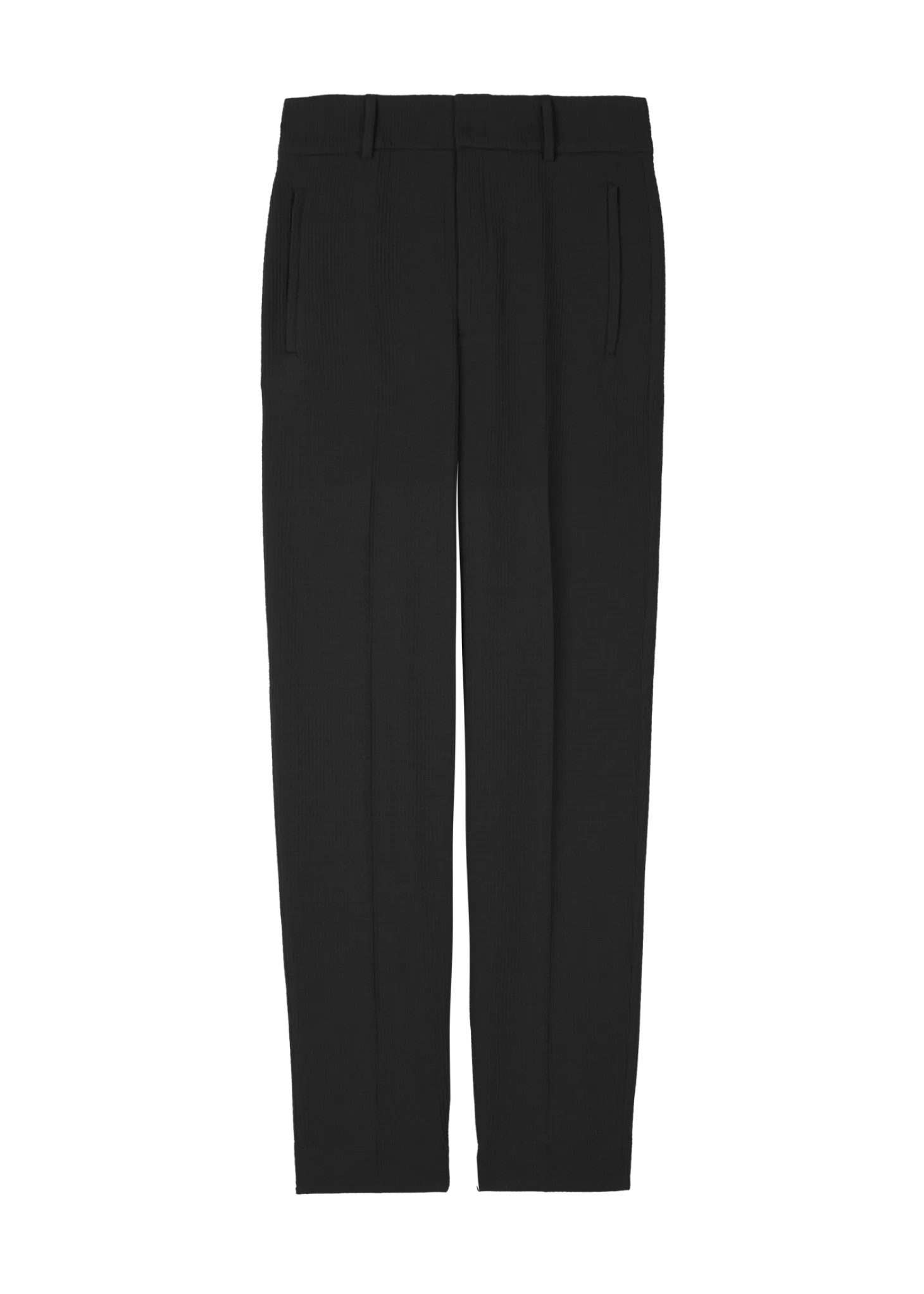 Tapered waffle trousers
