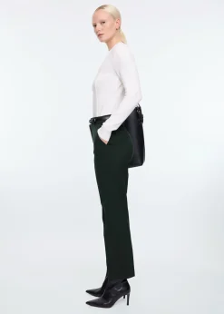 Tapered wool pants