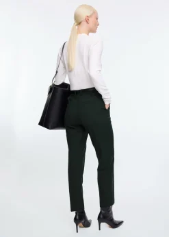 Tapered wool pants