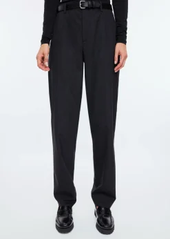 Tapered wool trousers