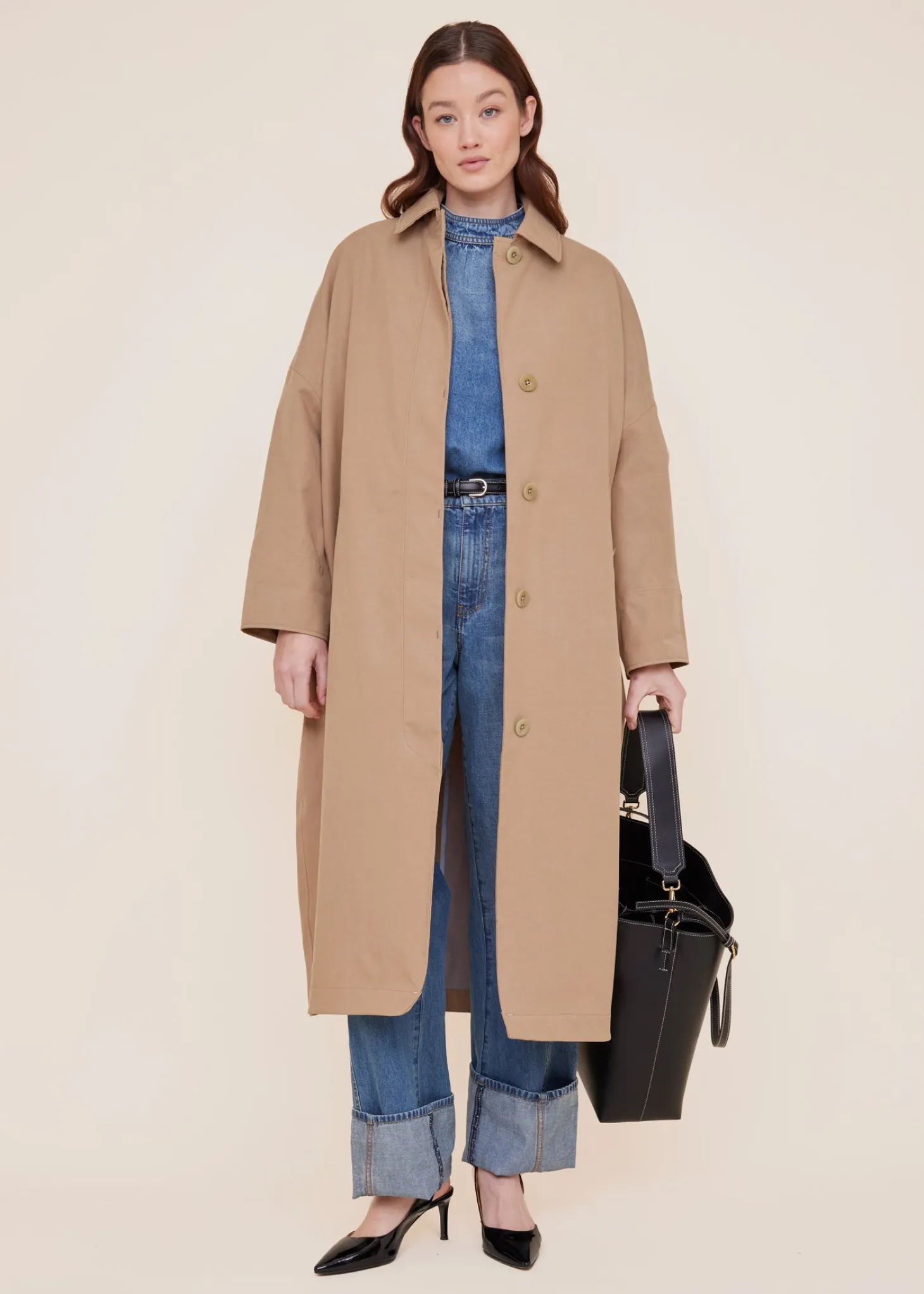 Tencel trenchcoat