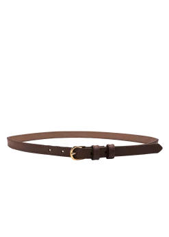 Thin leather belt