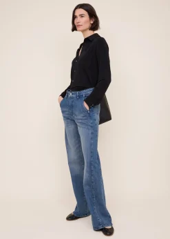 tricot blouse met zakken
