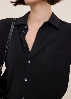 tricot blouse met zakken