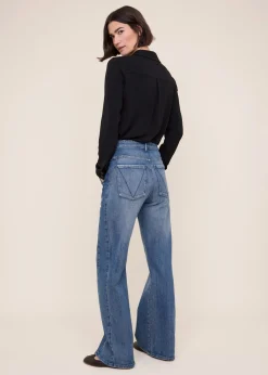 tricot blouse met zakken
