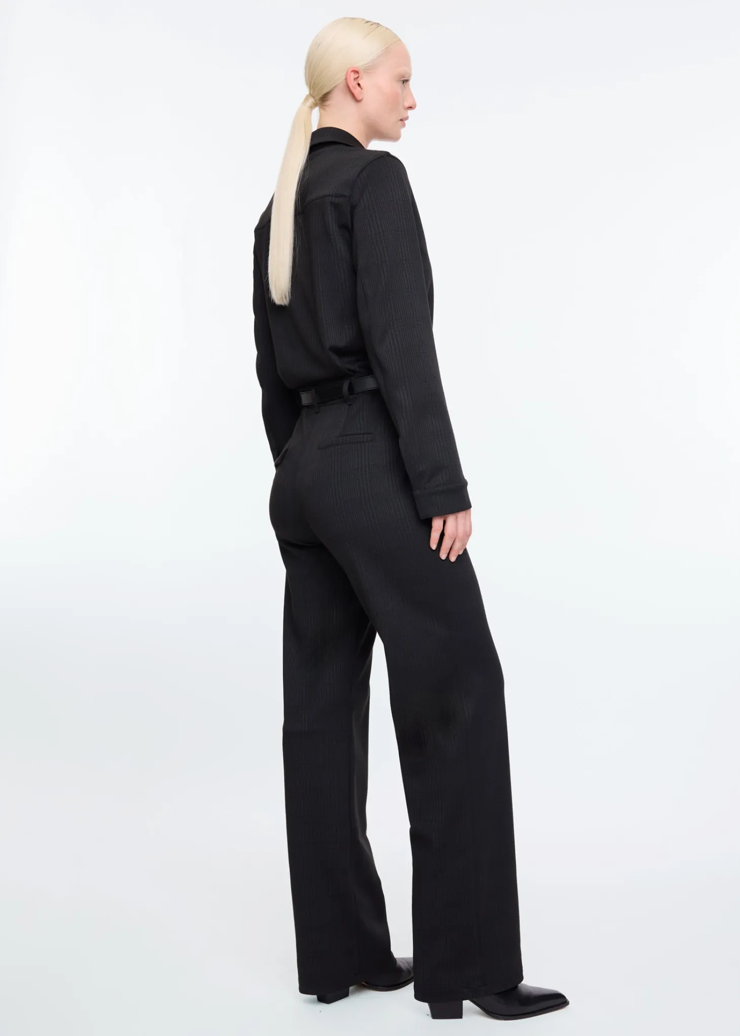 Tricot pattern jumpsuit
