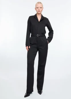 Tricot pattern jumpsuit
