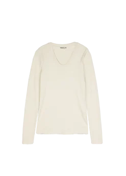 Tricot rib top longsleeve
