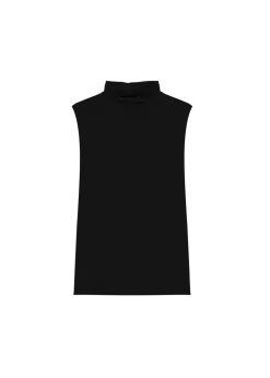 Tricot tanktop met col