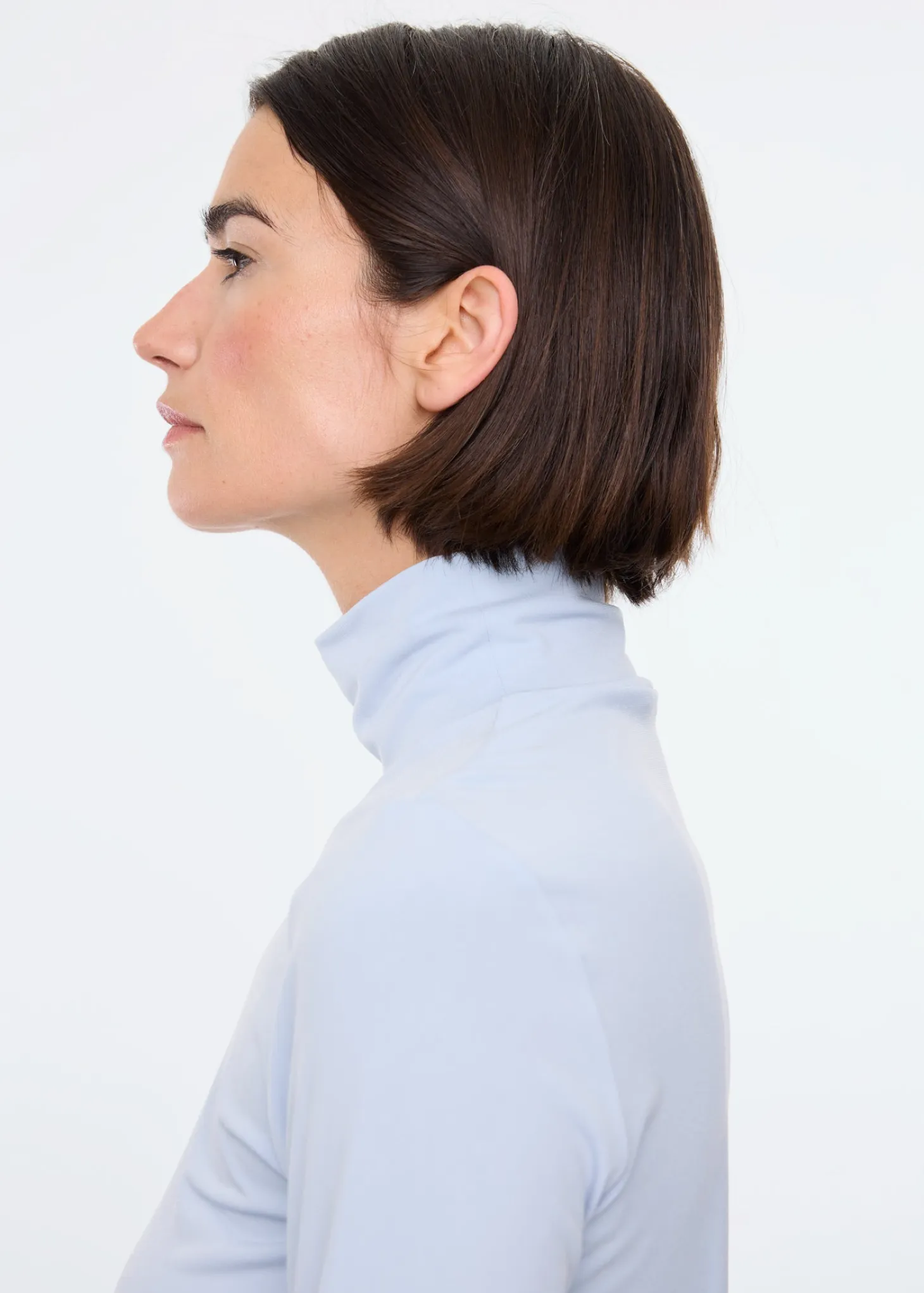 Tricot top met col