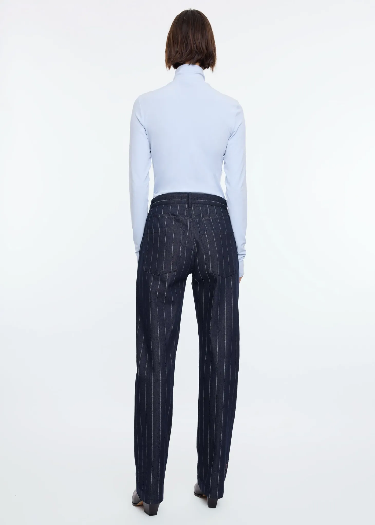 Tricot top met col
