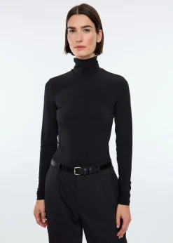 Tricot top met col