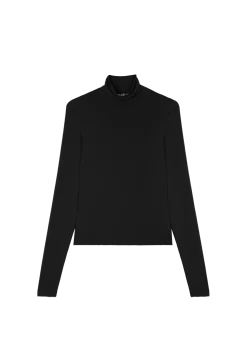 Tricot top met col