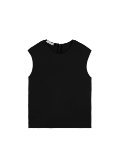 Twill mouwloze top
