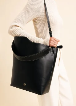 Vacchetta leren tote bag