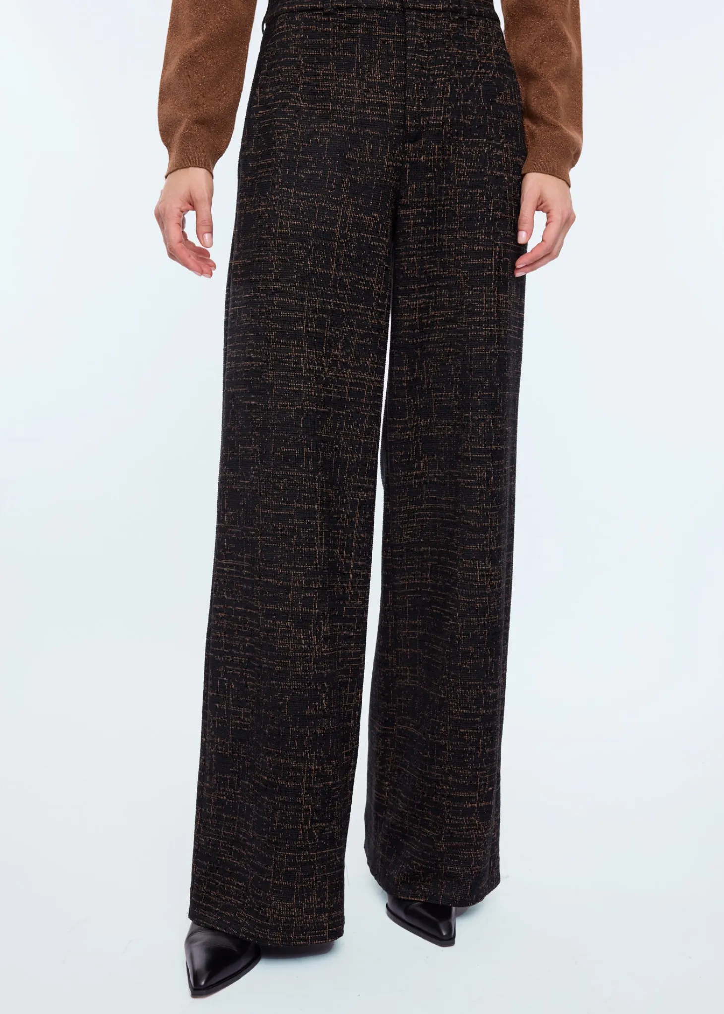 Velvet mix tricot trousers