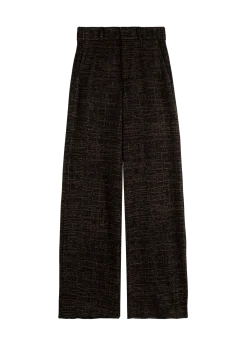 Velvet mix tricot trousers