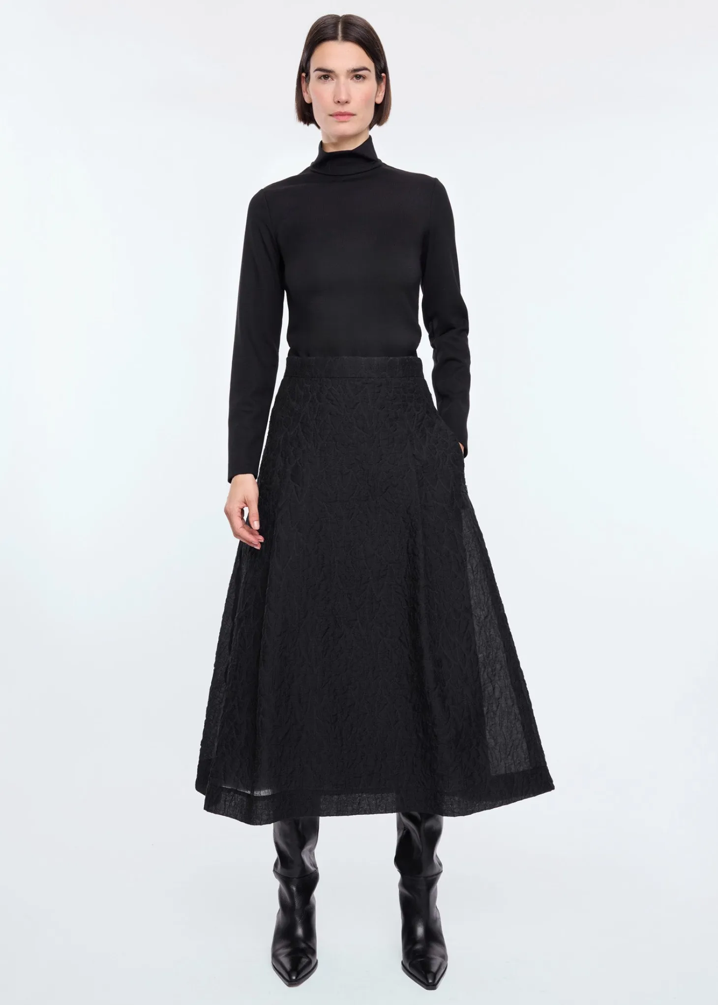 Viscose top met col