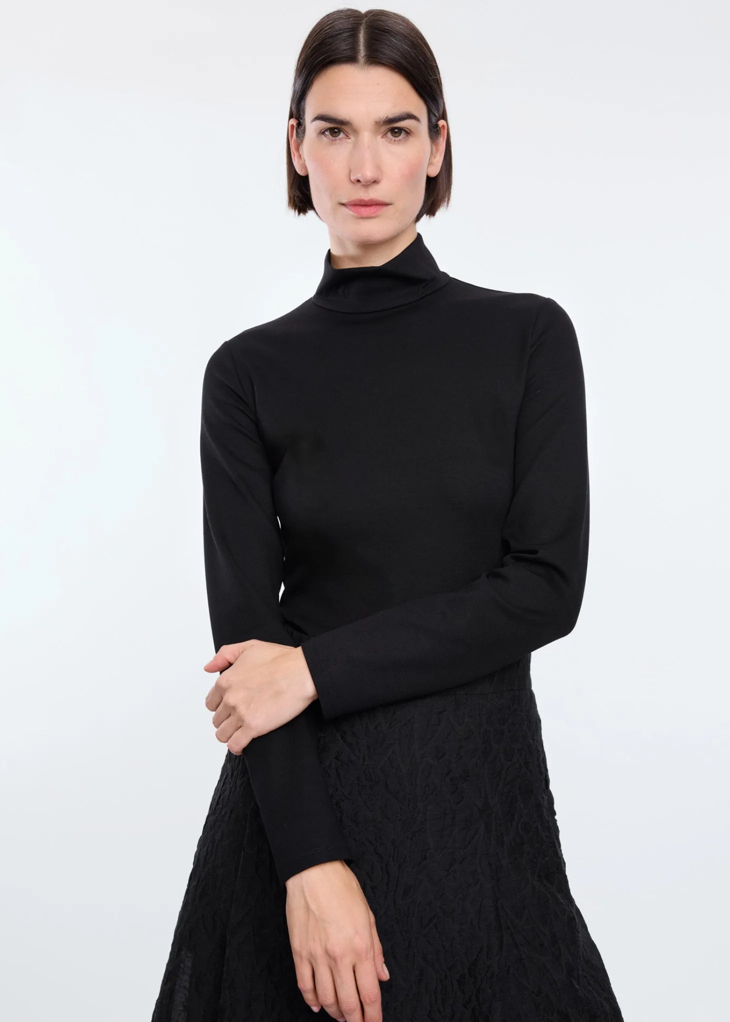 Viscose top met col