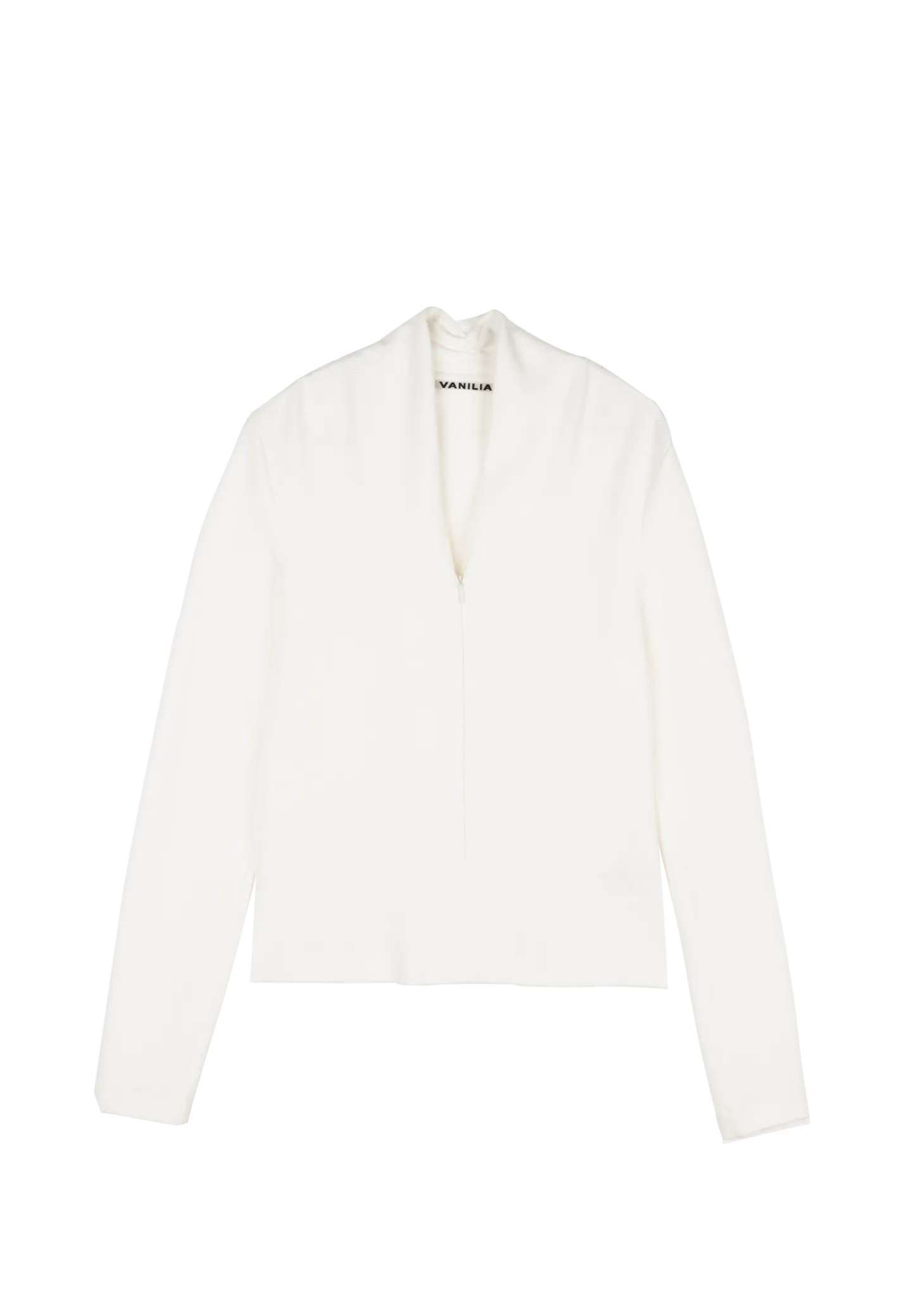 Viscose top met rits