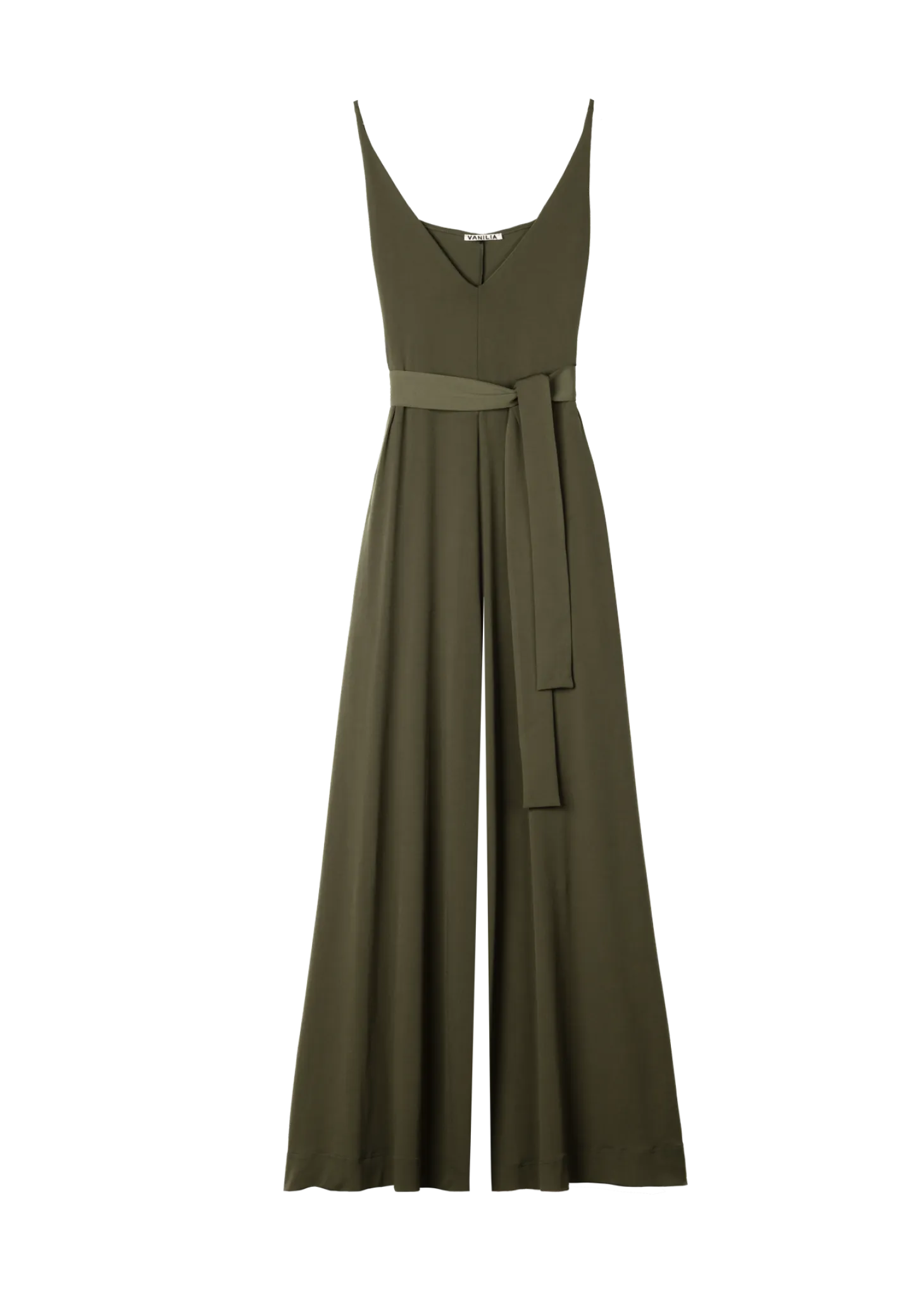 V-shape jersey jumpsuit