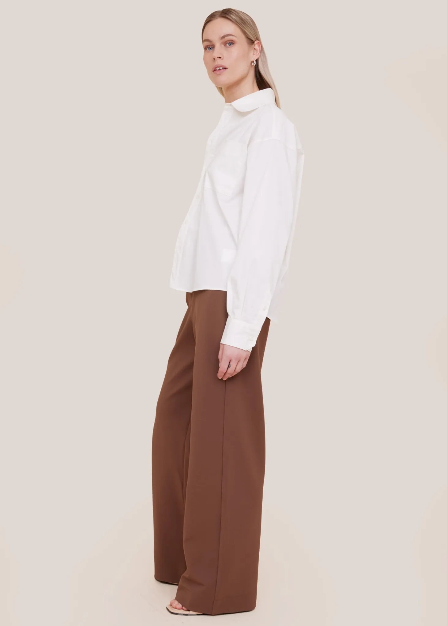 Wide fit cotton blouse