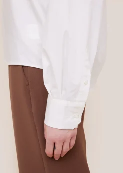 Wide fit cotton blouse
