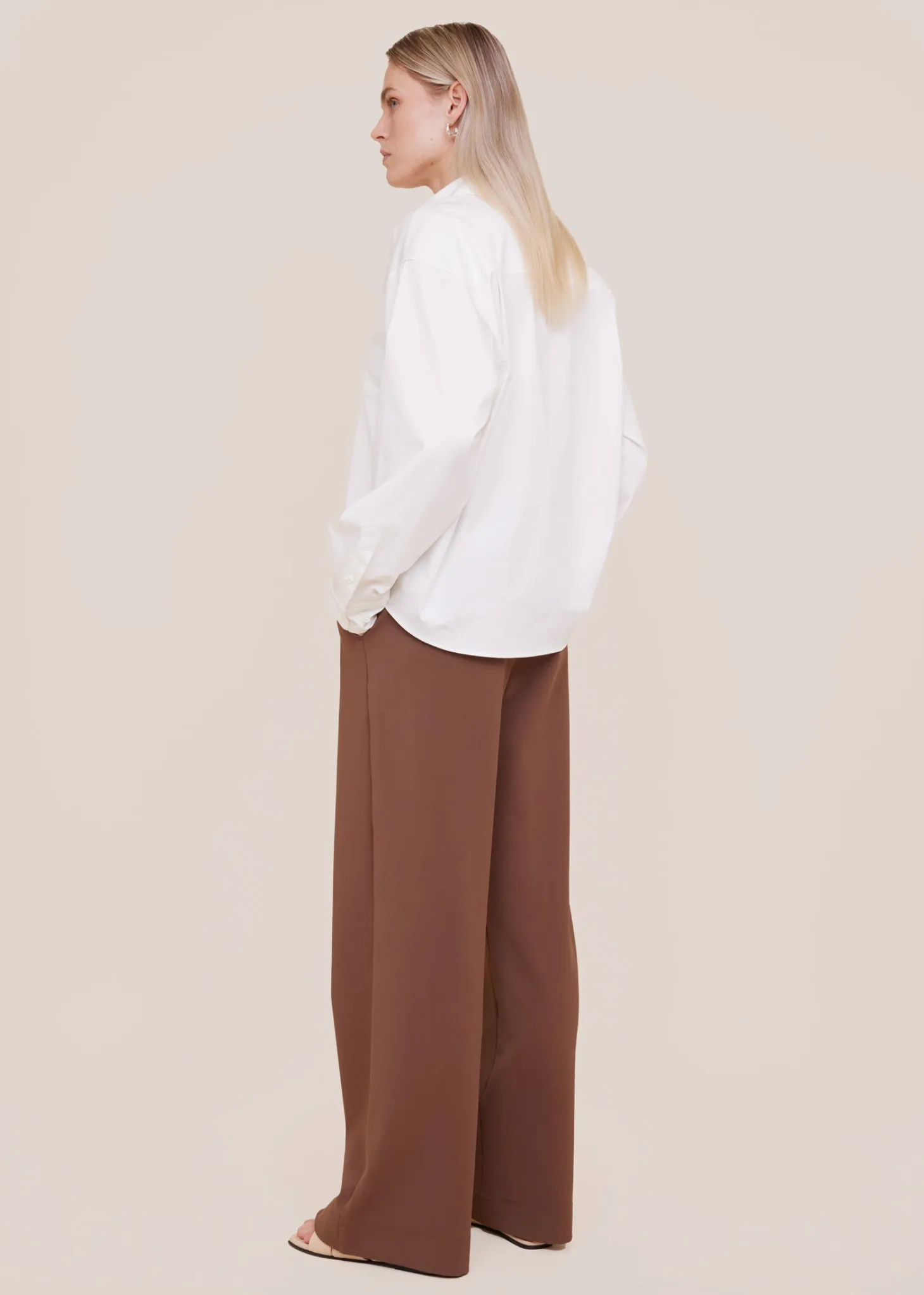 Wide fit cotton blouse