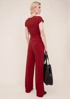 Wide leg chino