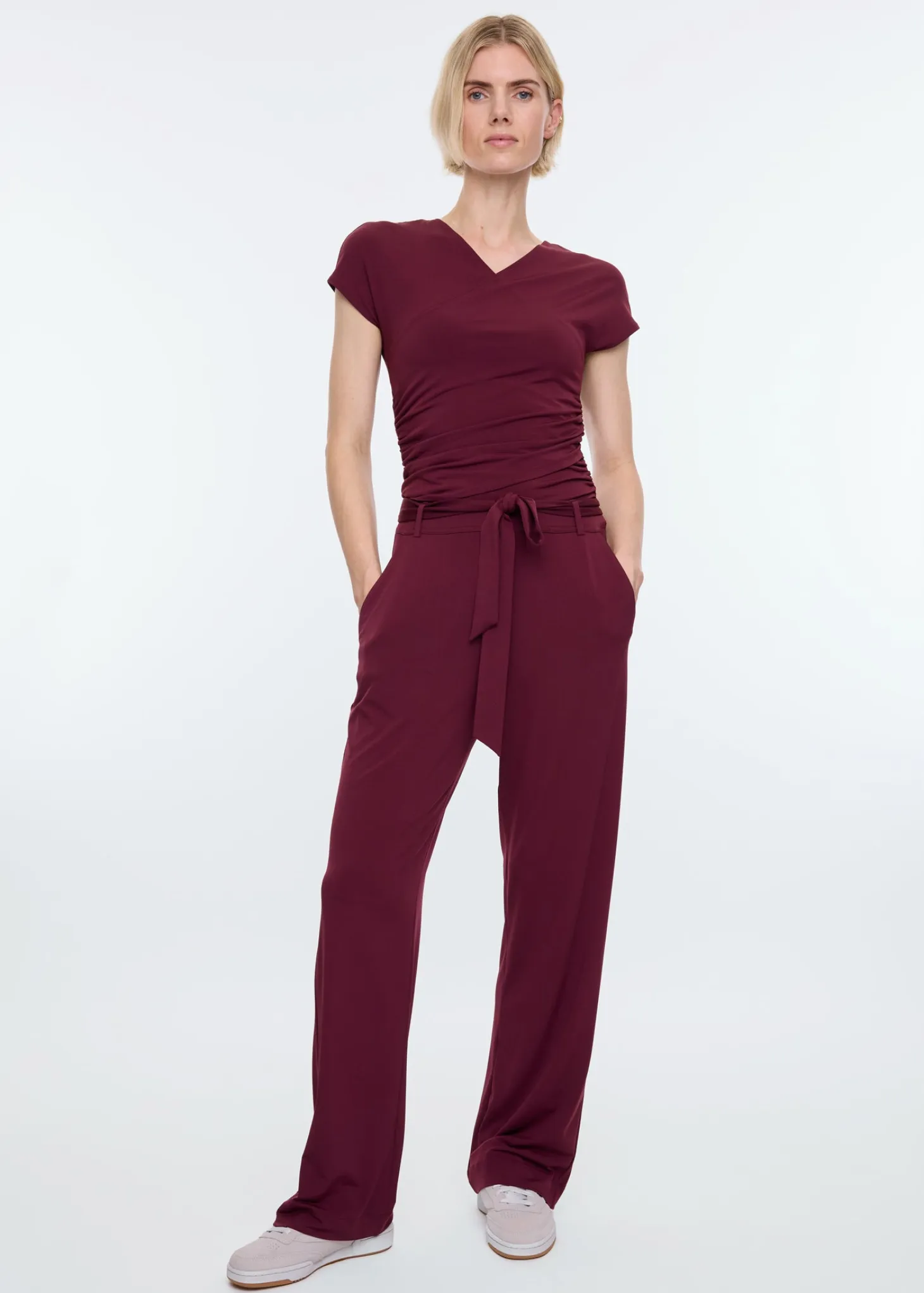 Wide leg chino