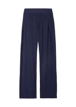 Wide leg tricot pants