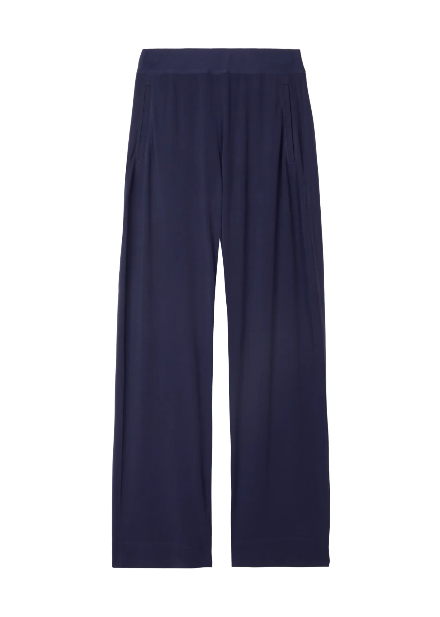 Wide leg tricot pants
