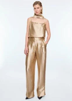 Wide metallic pants