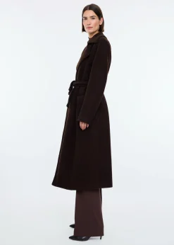 Wool blend cloak coat