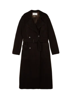 Wool blend cloak coat