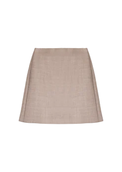 Wool mini skirt