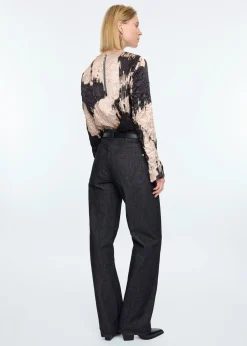 Wrinkle champagne top