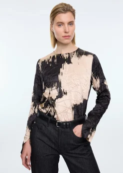 Wrinkle champagne top