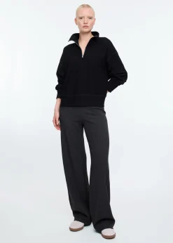 Zip up struc sweater